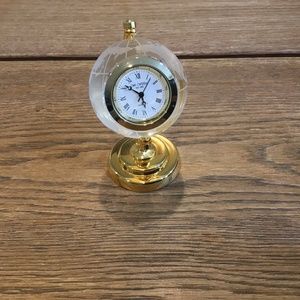 WIDDOP AND CO Miniature Glass Globe Clock